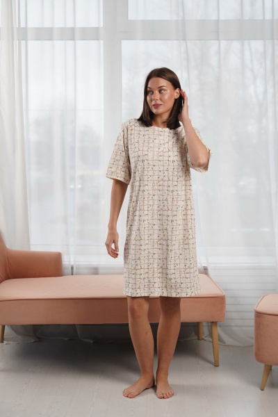 Сорочка Купалинка 40004G.158-164 клетка - фото 1