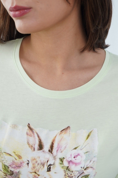 Сорочка Купалинка 688213.158-164 светло-зеленый - фото 3