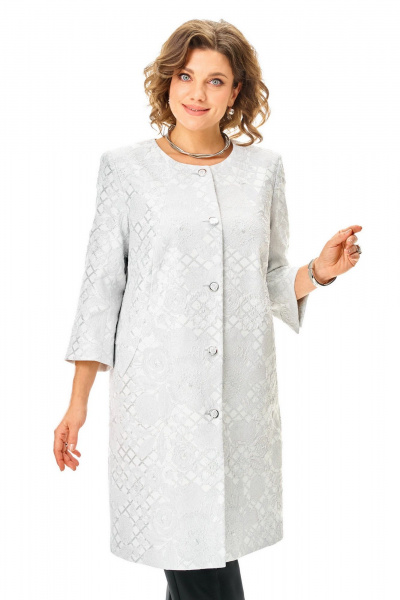 Жакет БелЭльСтиль 727-2_91_22 серебро - фото 8