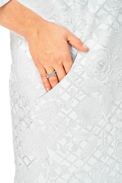 Жакет БелЭльСтиль 727-2_91_22 серебро - фото 6