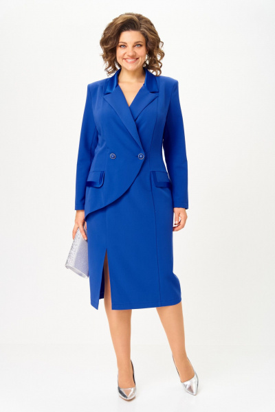 Платье ANASTASIA MAK 1206 василек - фото 1