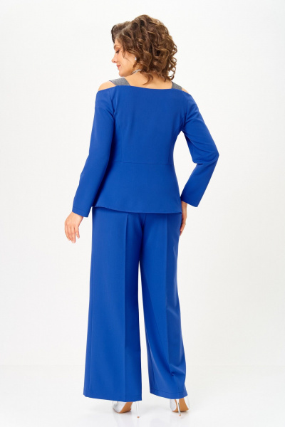 Брюки, жакет ANASTASIA MAK 1276 василек - фото 4
