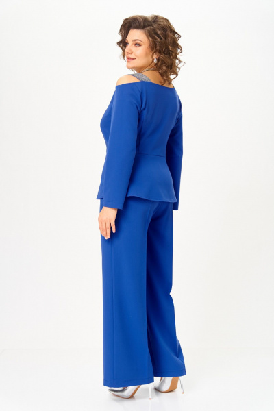 Брюки, жакет ANASTASIA MAK 1276 василек - фото 3