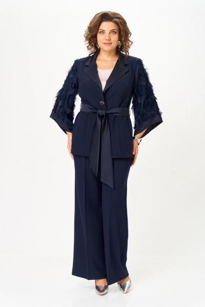 Брюки, жакет ANASTASIA MAK 1307 синий - фото 1
