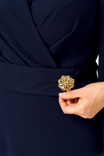 Платье ANASTASIA MAK 1309 синий - фото 10