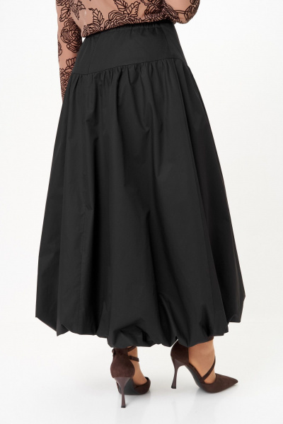 Топ, юбка Aira Style 24136 капучино-черный - фото 7