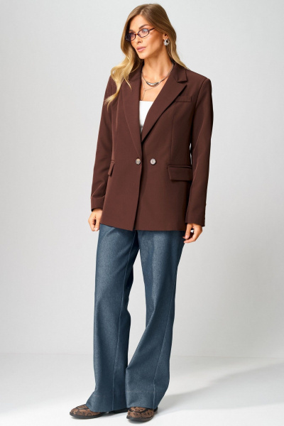 Жакет Laikony L-753 шоколадный - фото 4