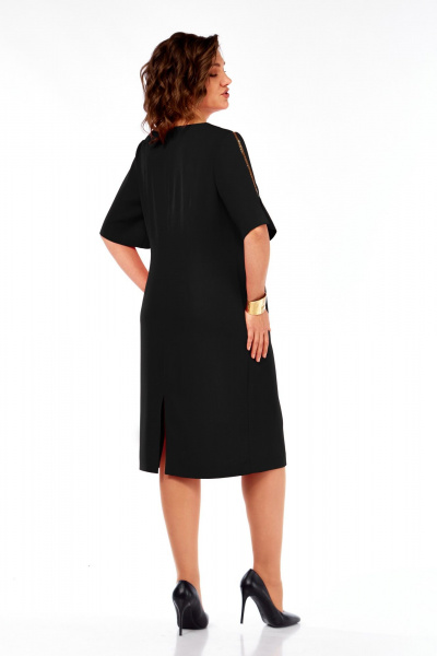 Платье Ольга Стиль С-984 черный - фото 4