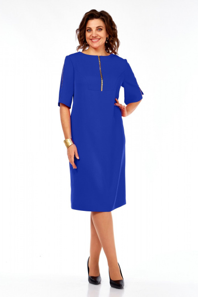 Платье Ольга Стиль С-984 васильковый - фото 1