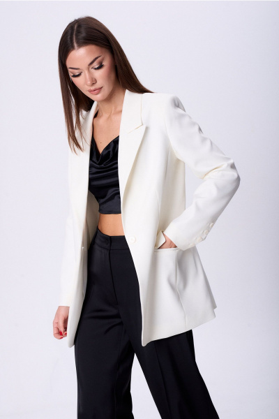 Жакет Lady Line 0225 белый - фото 3