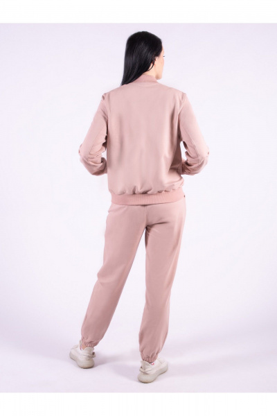 Костюм спортивный бомбер брюки больших размеров 8 Марта 1119-4С5139Д40-170 бежевый - фото 5