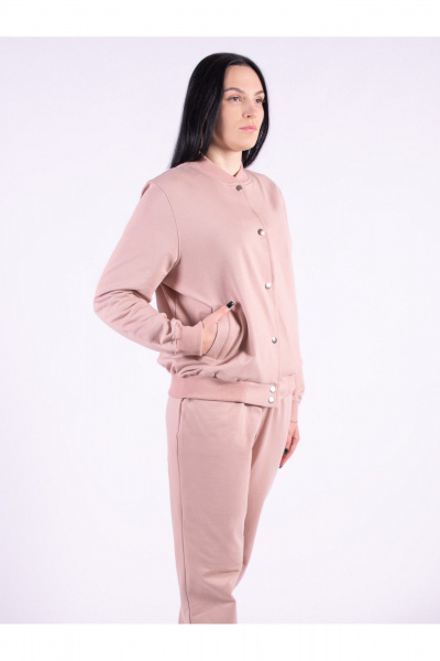 Костюм спортивный бомбер брюки больших размеров 8 Марта 1119-4С5139Д40-170 бежевый - фото 4