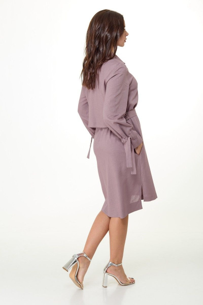 Платье Anelli 1038 пепельная-роза - фото 6