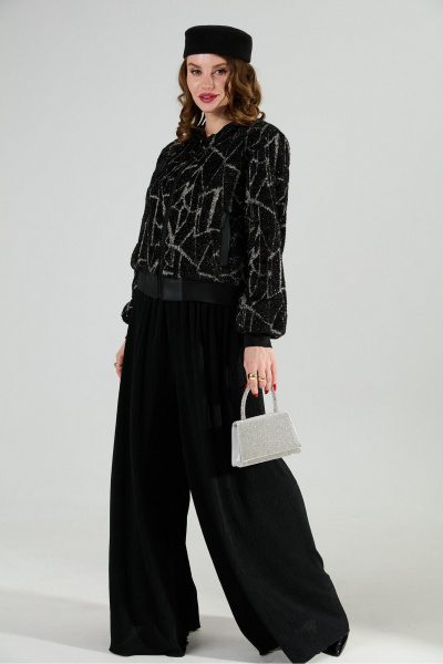 Брюки NikVa 1012-1 чёрный - фото 9