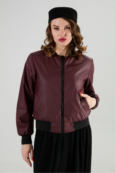 Брюки, джемпер, топ NikVa 1011-1 бордо/чёрный - фото 11