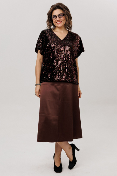 Блуза Anelli 1522 арманьяк - фото 8