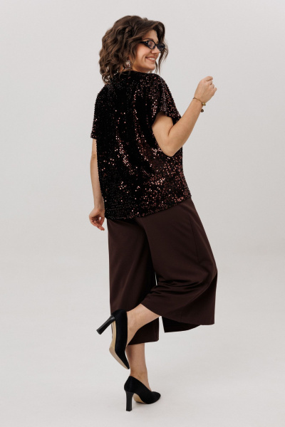 Блуза Anelli 1522 арманьяк - фото 7