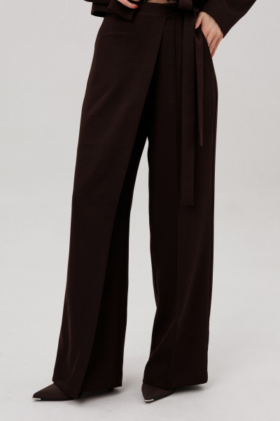Брюки, жакет Ambera Style 2112-3 шоколад - фото 4