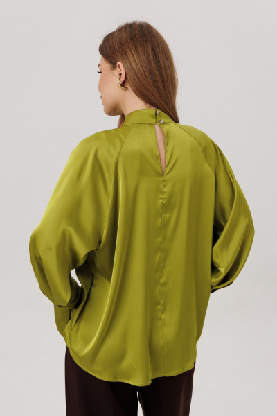 Блуза, брюки Ambera Style 2147 шоколад/оливка - фото 6