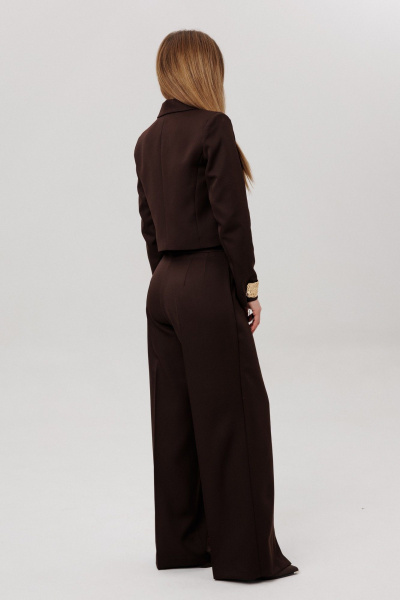 Брюки, жакет, лонгслив Ambera Style 3020 шоколад - фото 6