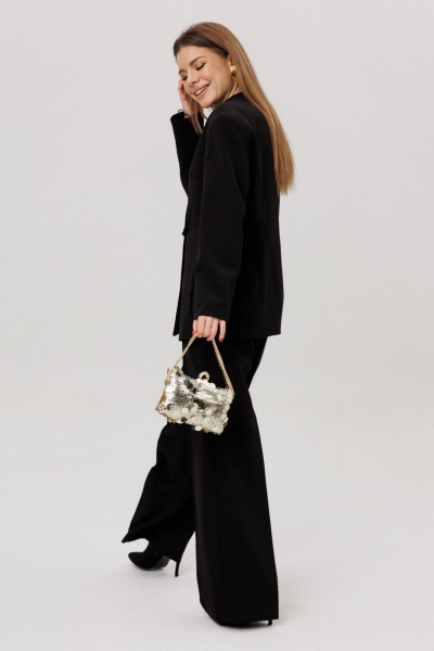 Брюки, жакет, лонгслив Ambera Style 3022 черный - фото 7