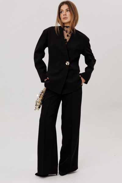 Брюки, жакет Ambera Style 2051 черный - фото 2