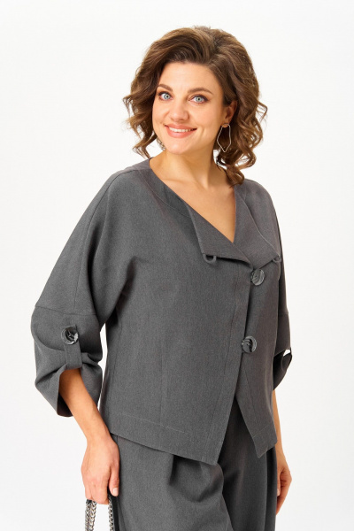 Брюки, жакет Michel chic 1436/1 графит - фото 7