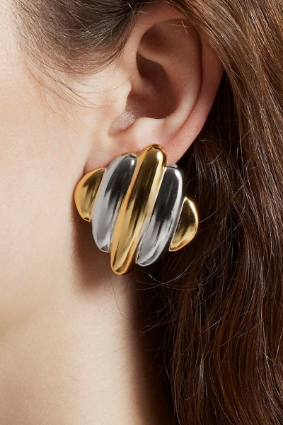 Серьги Jewelry of Dreams BS0081 серебро-золото - фото 1