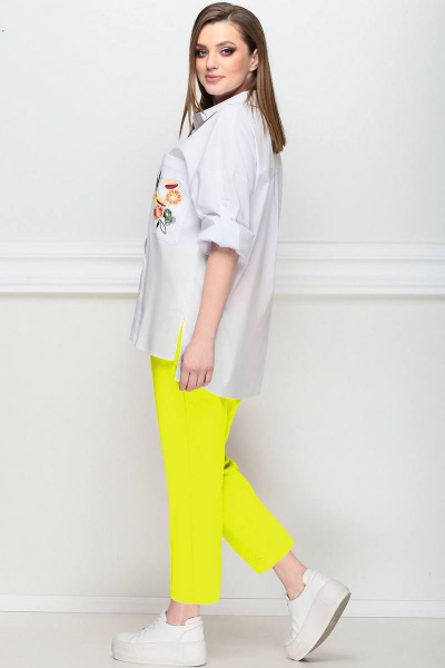 Блуза, брюки LeNata 21194 лимон - фото 3