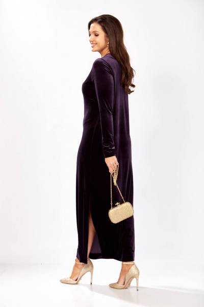 Платье Gizart 5319/1 баклажан - фото 9