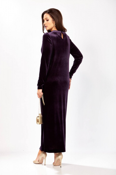 Платье Gizart 5319/1 баклажан - фото 8