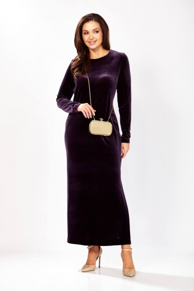 Платье Gizart 5319/1 баклажан - фото 6