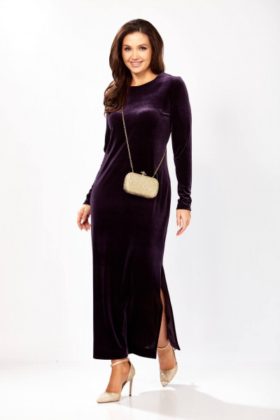 Платье Gizart 5319/1 баклажан - фото 5
