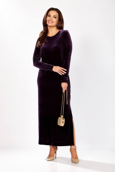 Платье Gizart 5319/1 баклажан - фото 2