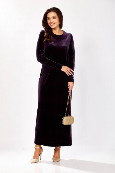 Платье Gizart 5319/1 баклажан - фото 1