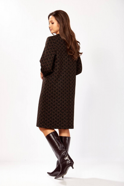Платье Gizart 5182/2 черный,медь_ - фото 7