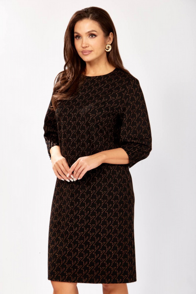 Платье Gizart 5182/2 черный,медь_ - фото 5