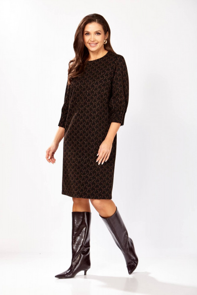 Платье Gizart 5182/2 черный,медь_ - фото 1