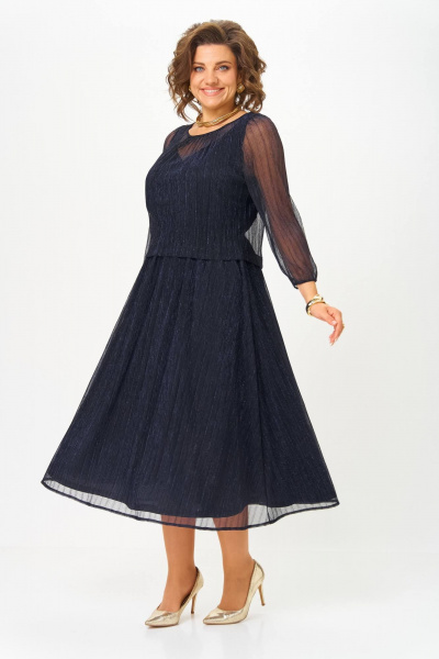 Платье Slaviaelit 562 т.синий - фото 8