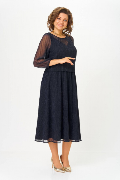 Платье Slaviaelit 562 т.синий - фото 3