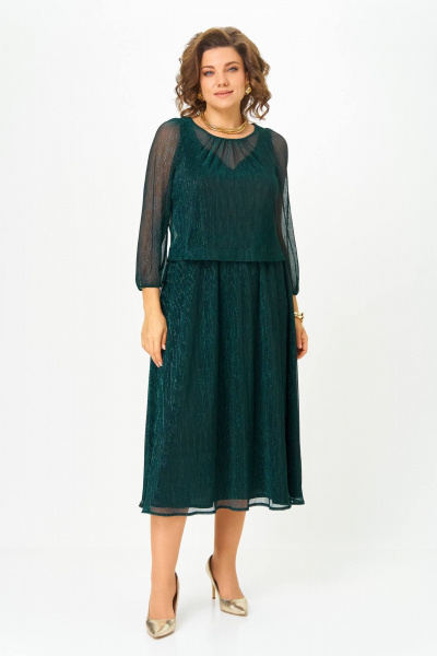 Платье Slaviaelit 562 зеленое - фото 7