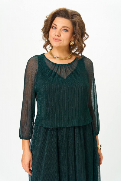 Платье Slaviaelit 562 зеленое - фото 6