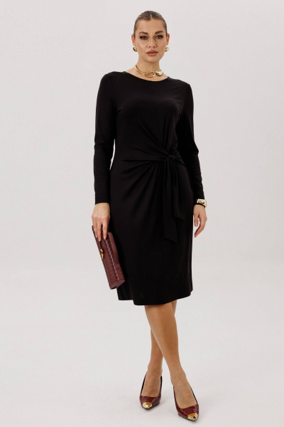 Платье с драпировкой и блестящим напылением женственное Fantazia Mod 4992 - фото 1