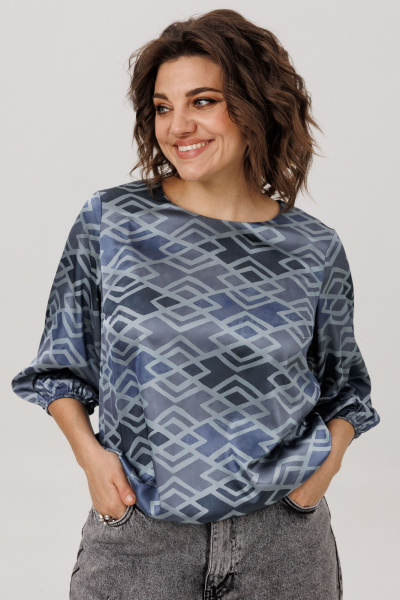 Блуза Anelli 1779.1 аронианский_синий - фото 2
