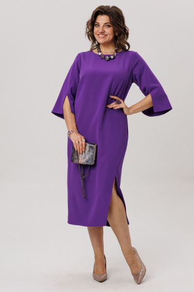 Платье Anelli 1786 фиалковый_ангел - фото 10