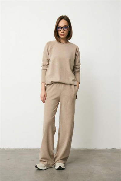Брюки, джемпер Luitui R4061 бежевый - фото 1