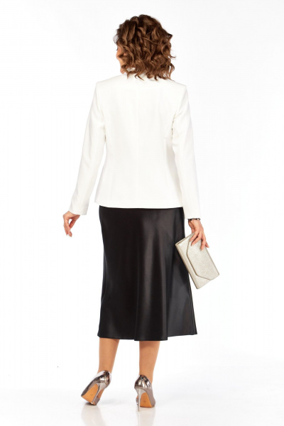 Жакет, платье Kauhanka 031 молочный-черный - фото 5