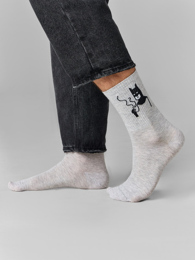 Носки Mark Formelle 107K-3348/25107K св.серый_меланж_рис.3348 - фото 1