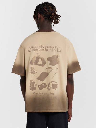 Футболка Mark Formelle 111875/24-4430П-0 мокко_печать_3_сл_на_пол - фото 1