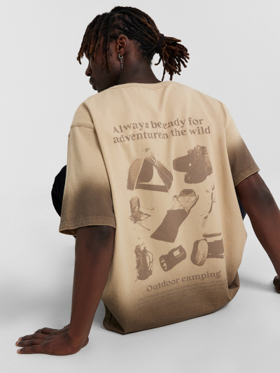 Футболка Mark Formelle 111875/24-4430П-0 мокко_печать_3_сл_на_пол - фото 5